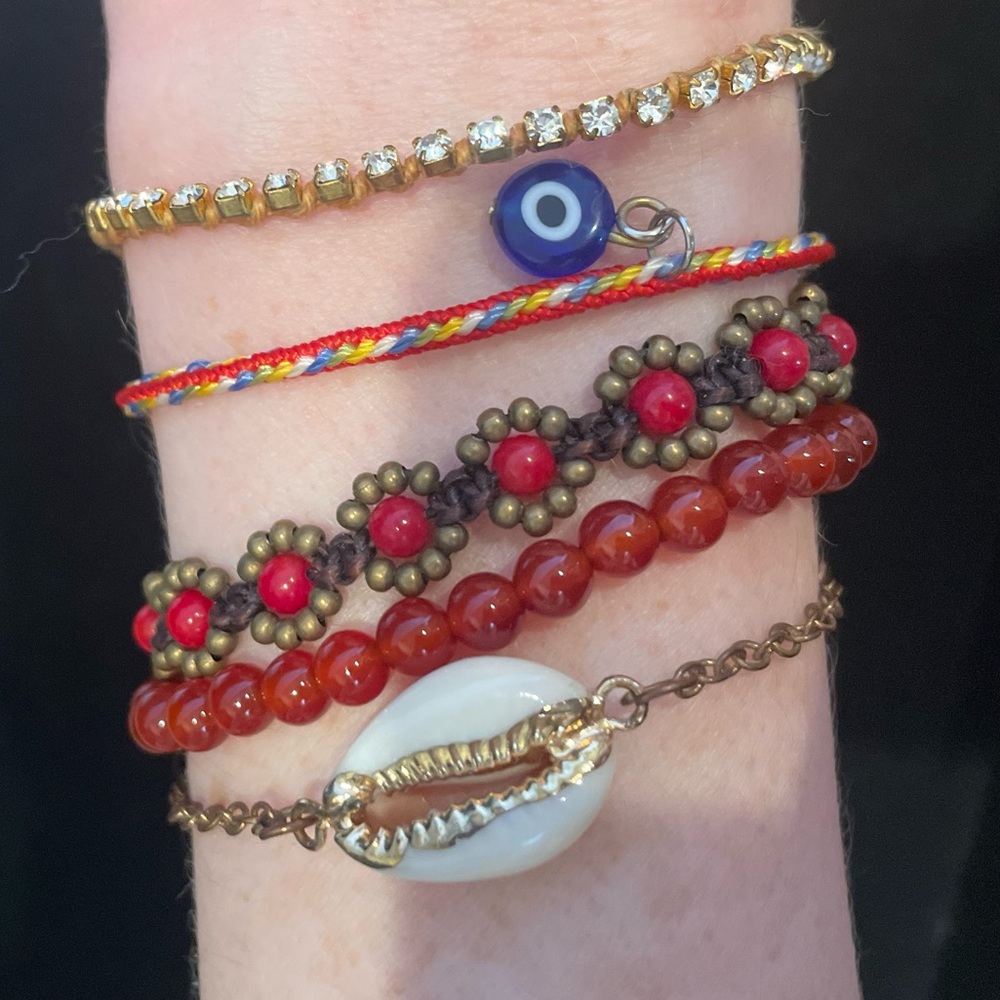 Summer bracelet stack